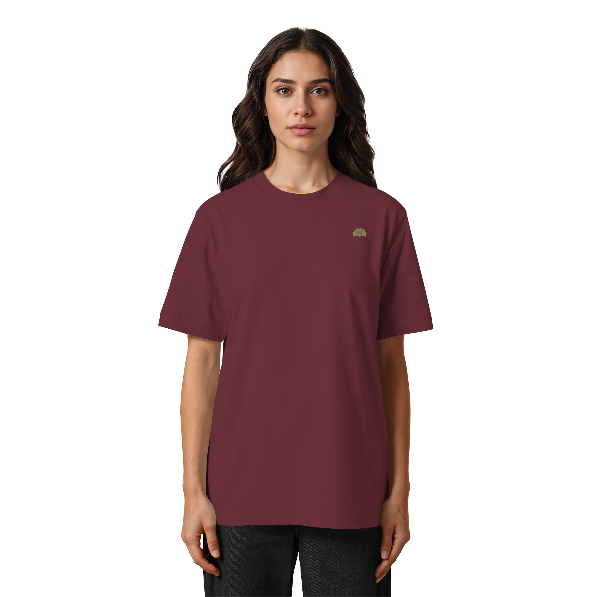 T-Shirt Durable-Streetware bestickt / Oversized / Heavy Organic Baumwolle - 240 g/m²